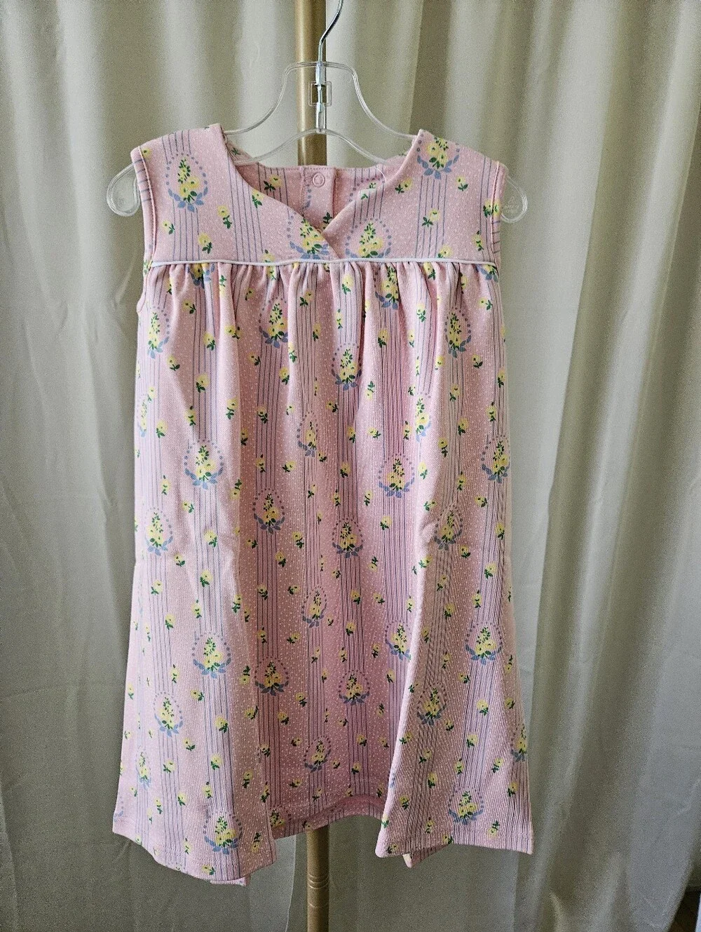 The Beaufort Bonnet Company Size 6 Pink & Blue Sleeveless Sweetheart Neckline